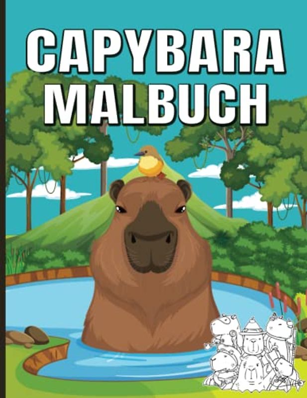 Capybara Malbuch: Lustiges Capybara Buch mit Mandalas
