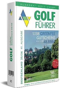 Albrecht Golf Führer Deutschland 25/26 inklusive Greenfee Gutscheinen