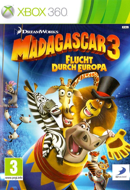 Madagascar 3: Flucht durch Europa [Internationale Version] Xbox 360