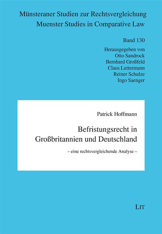Befristungsrecht in Großbritannien und Deutschland - eine rechtsvergleichende Analyse -