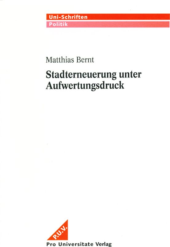 Stadterneuerung unter Aufwertungsdruck