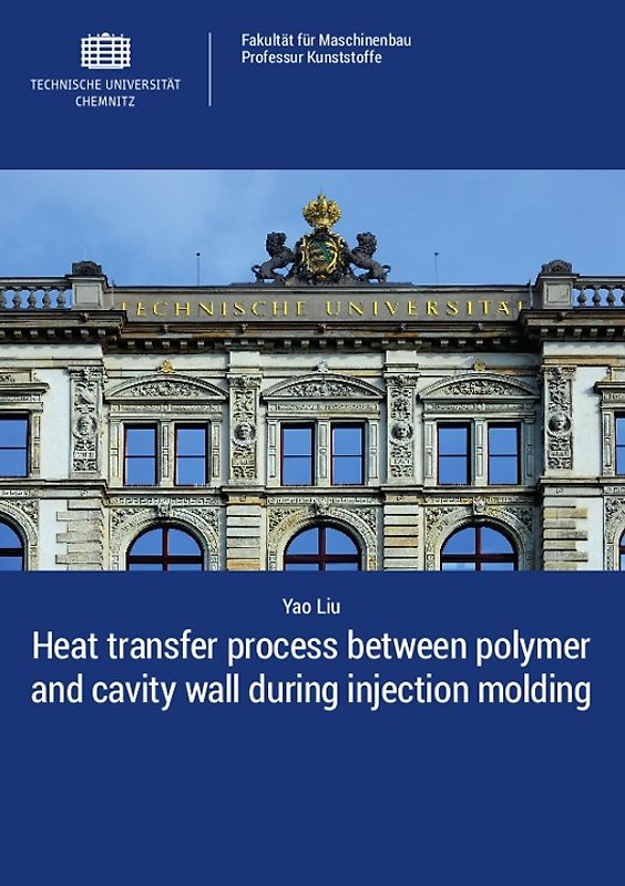 Heat transfer process between polymer and cavity wall during injection molding