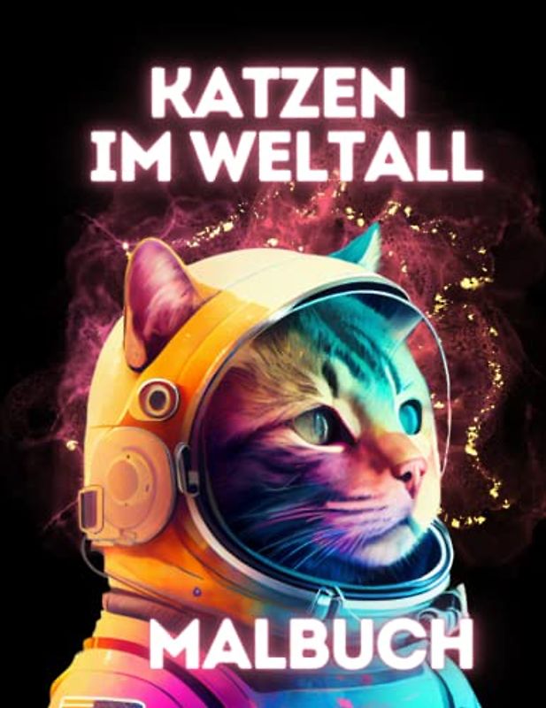 Katzen im Weltall Malbuch: 50 Out-of-this-World Illustrationen für Kinder und Erwachsene: Purr-fekte Kombination von Katzenliebe und Weltraumabenteuer