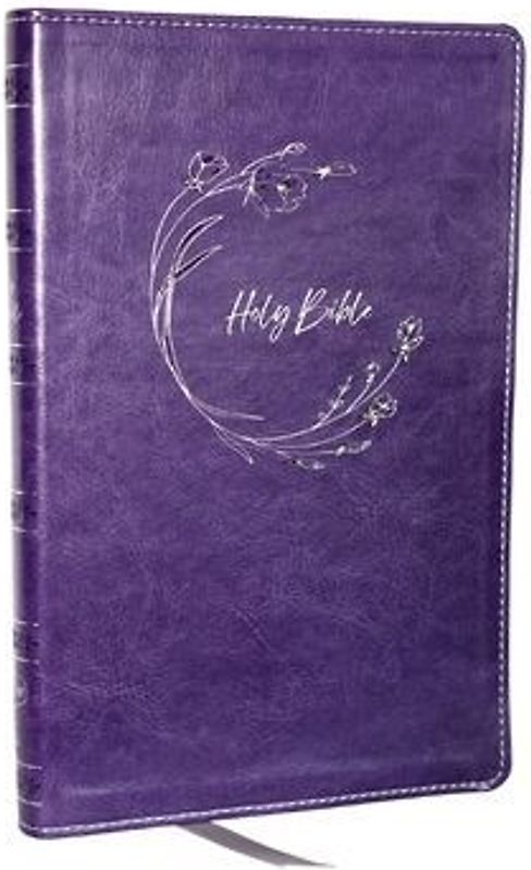 NKJV Holy Bible, Ultra Thinline, Purple Leathersoft, Red Letter, Comfort Print