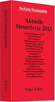 Aktuelle Steuertexte 2013