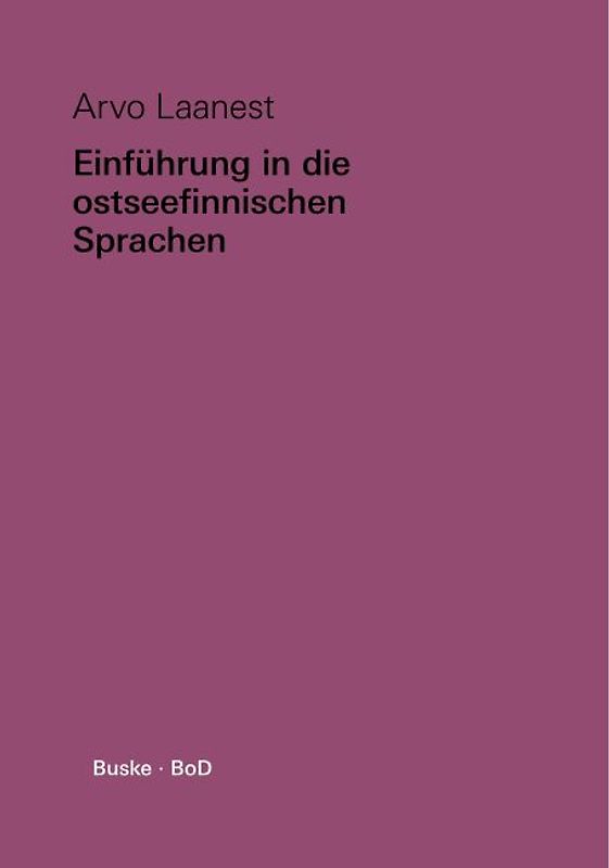 Einführung in die ostseefinnischen Sprachen