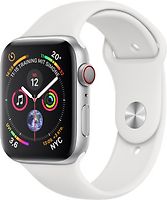 Apple Watch Series 4 44mm caja de aluminio en plata y correa deportiva blanca [Wifi + Cellular]