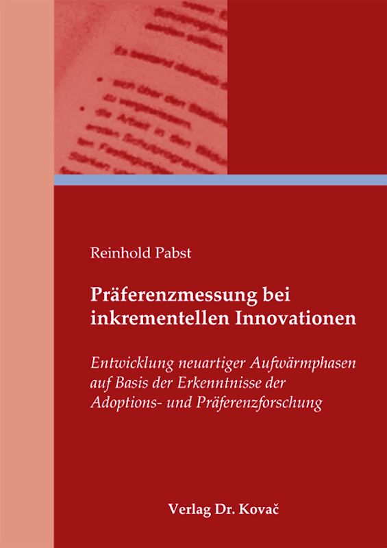 Präferenzmessung bei inkrementellen Innovationen