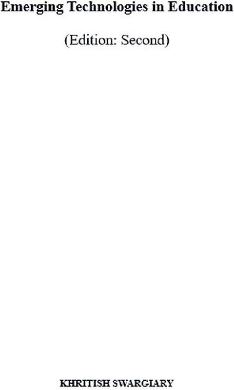 Emerging Technologies in Education (Edition