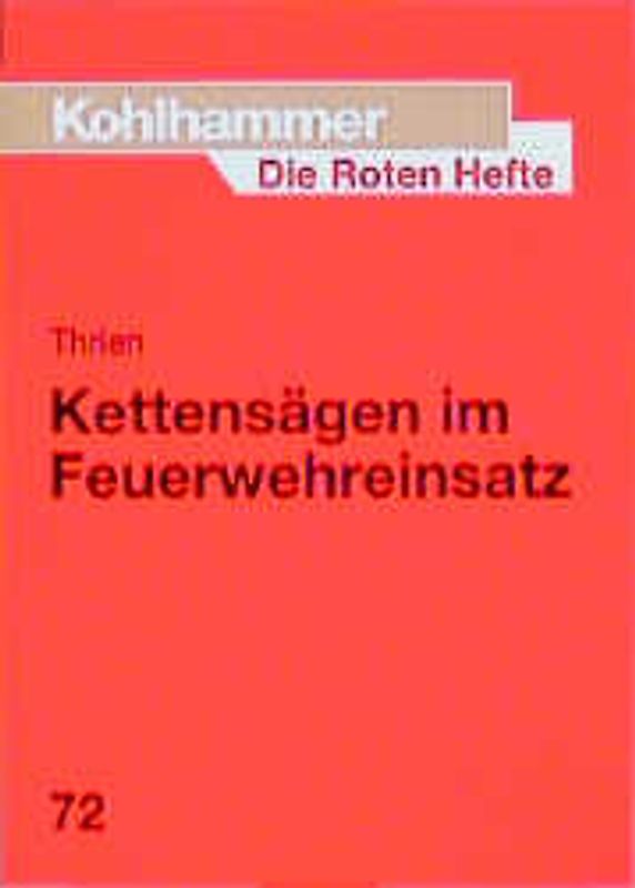 Kettensägen im Feuerwehreinsatz