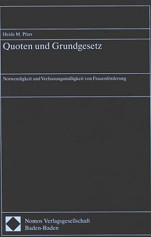 Quoten und Grundgesetz