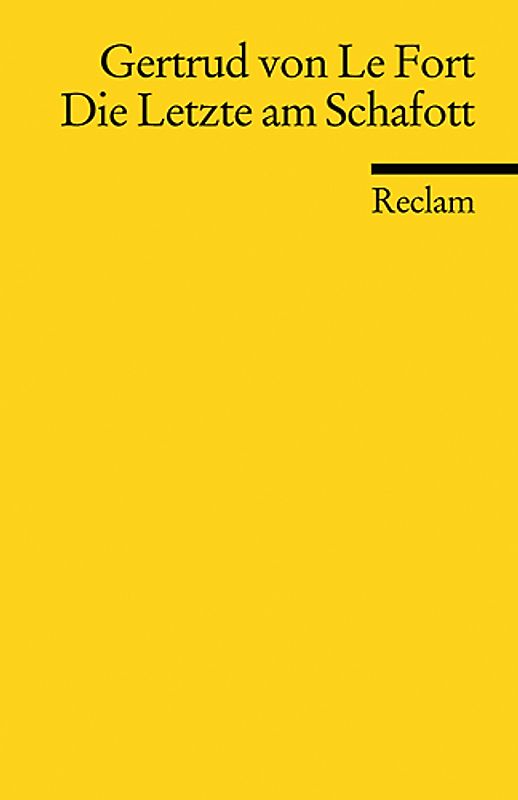 Die Letzte am Schafott