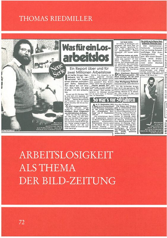 Arbeitslosigkeit als Thema der Bild-Zeitung