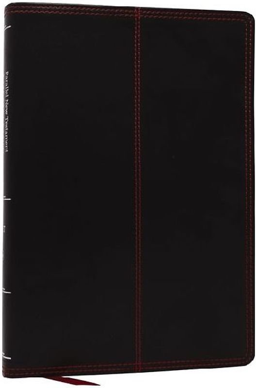 Nkjv-Net Parallel New Testament with Net Translators' Notes, Black Leathersoft, Red Letter, Comfort Print