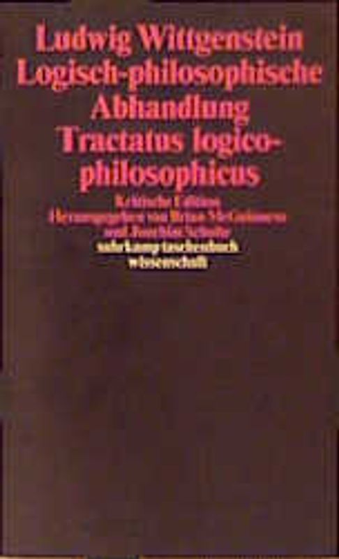 Logisch-philosophische Abhandlung. Tractatus logico-philosophicus