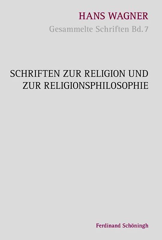 Schriften zur Religion und zur Religionsphilosophie
