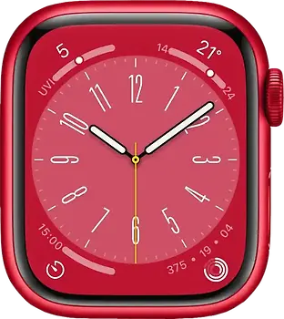 Apple Watch Series 8 41 mm Boîtier aluminium rouge [Wi-Fi, (PRODUCT) RED Special Edition]