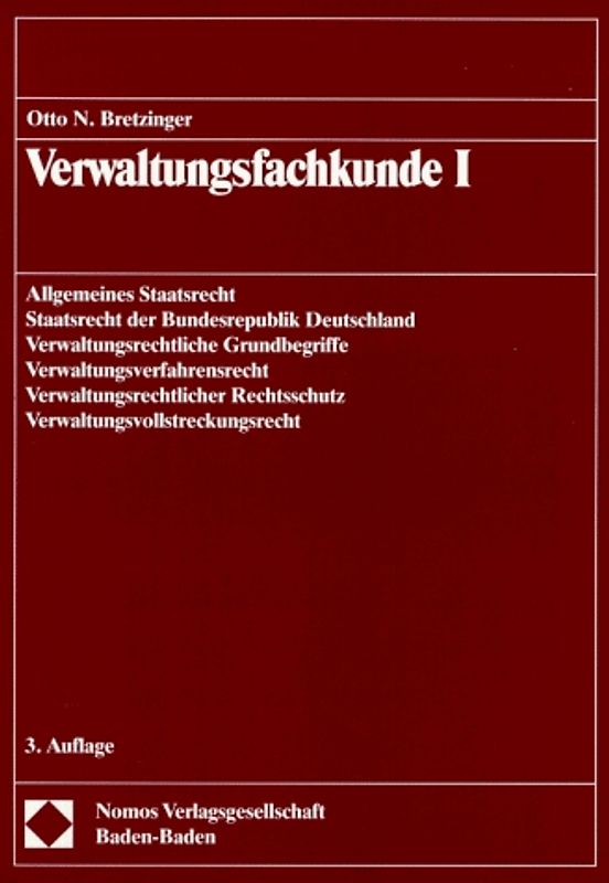 Verwaltungsfachkunde