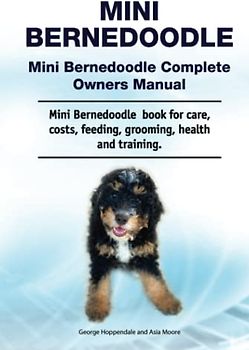 Mini Bernedoodle. Mini Bernedoodle Complete Owners Manual. Mini Bernedoodle book for care, costs, feeding, grooming, health and training.