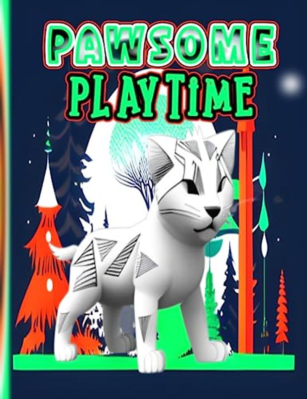 PAWSOME PLAYTIME: Kid Big Cat's Family Coloring Fun