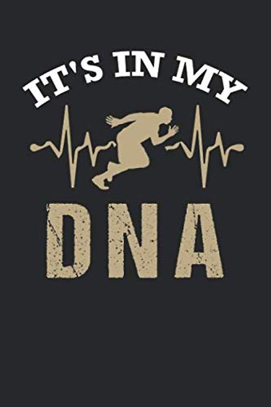 Leichtathletik Trainingsbuch: Tagebuch für alle Leichtathleten und Sportler ♦ Trainingsjournal für über 100 Einträge ♦ 6x9 Format ♦ Motiv: Running in my dna 2