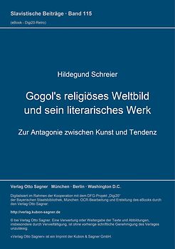 Gogol's religiöses Weltbild und sein literarisches Werk
