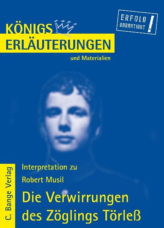 Die Verwirrungen des Zöglings Törleß von Robert Musil.