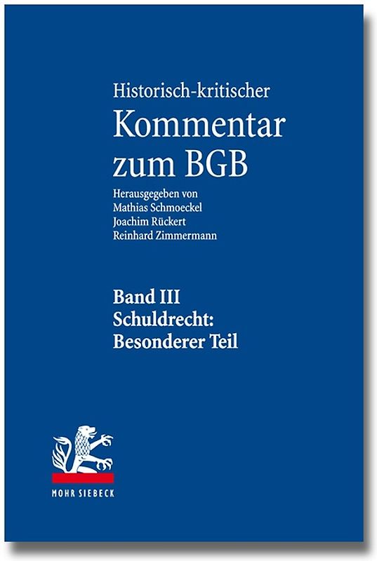 Historisch-kritischer Kommentar zum BGB