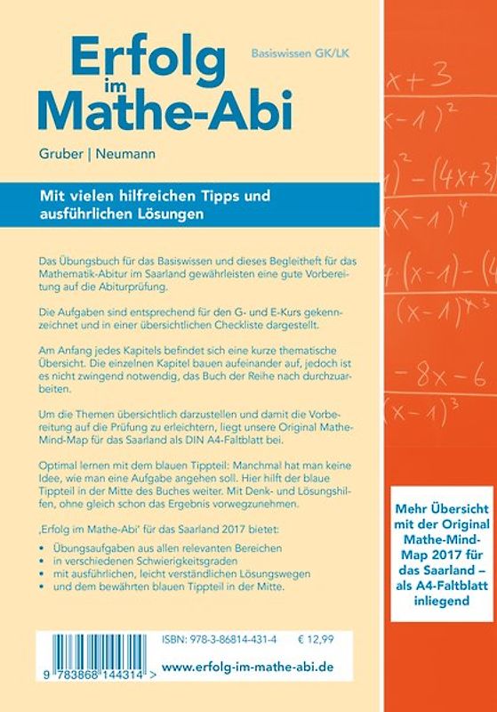 Erfolg im Mathe-Abi 2017 Basiswissen Saarland