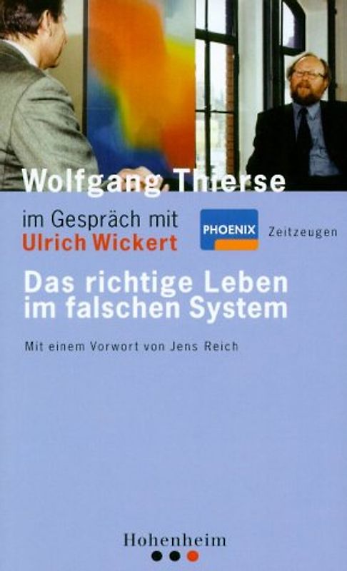 Wolfgang Thierse im Gespräch mit Ulrich Wickert