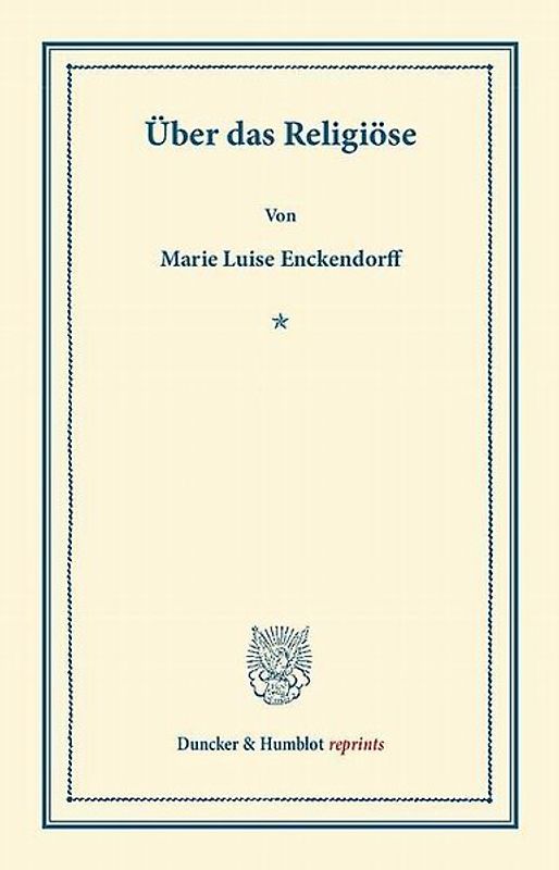 Über das Religiöse.