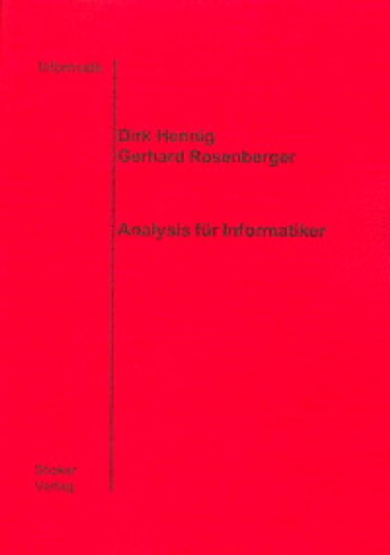 Analysis für Informatiker