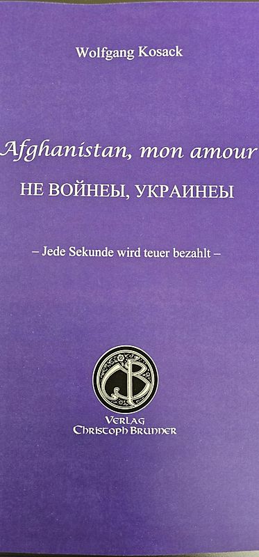 Afghanistan, mon amour