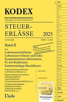 KODEX Steuer-Erlässe 2025, Band II