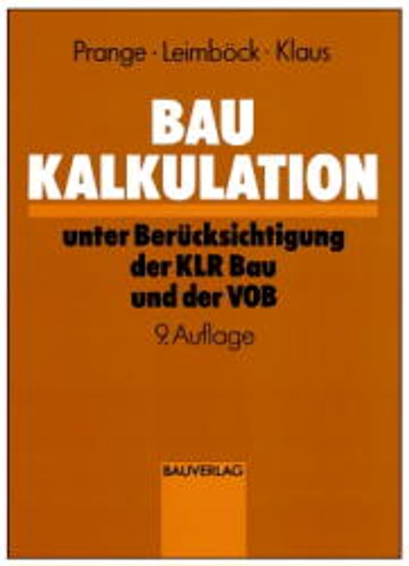 Baukalkulation