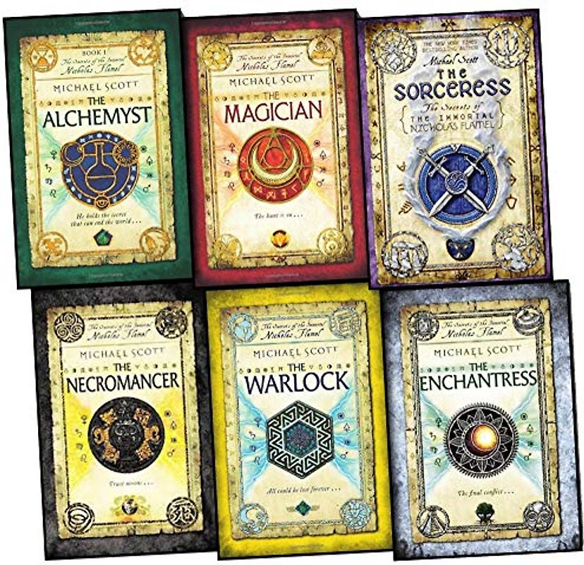 The Secrets of the Immortal Nicholas Flamel Series 1 - 6 Books Collection Set by Michael Scott (Alchemyst, Magician, Sorceress, Necromancer, Warlock & Enchantress)