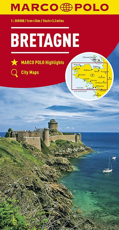 MARCO POLO Karte Bretagne 1:200 000