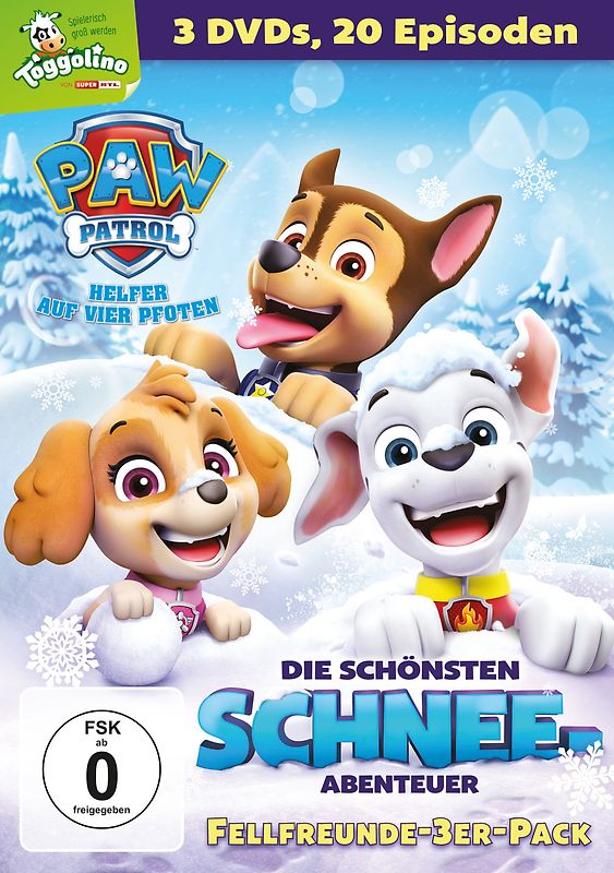 Paw Patrol - Die schönsten Schnee-Abenteuer [3 DVDs] DVD