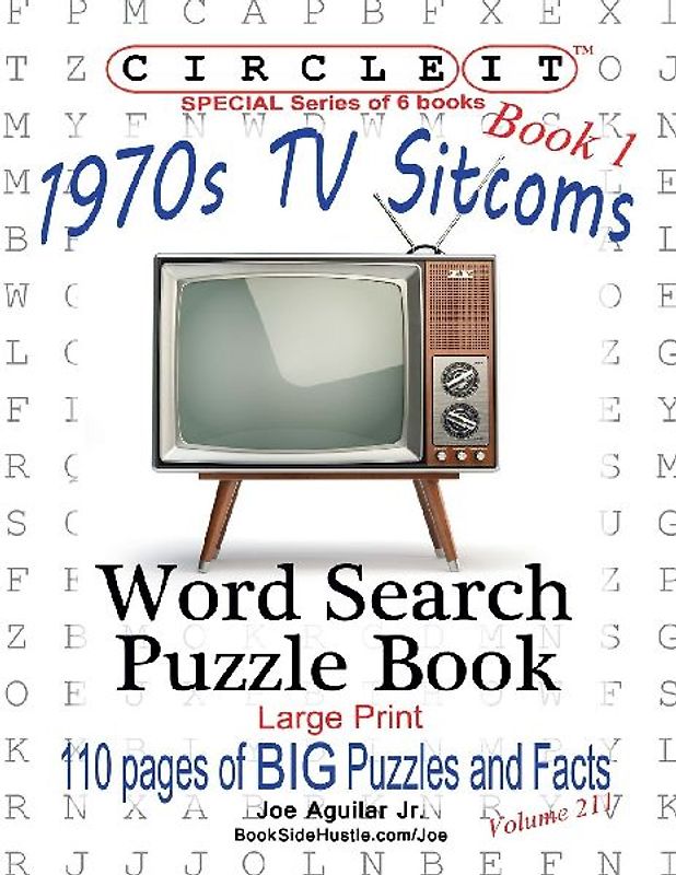 Circle It, 1970s Sitcoms Facts, Book 1, Word Search, Puzzle Book
