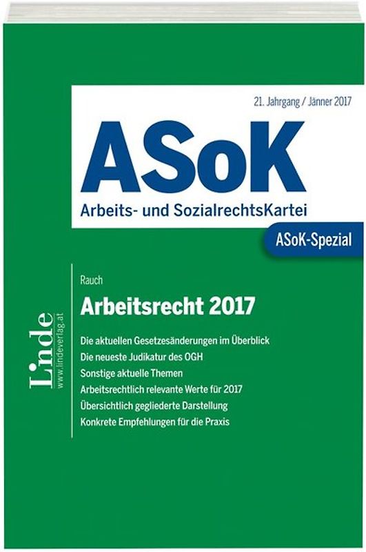 ASoK-Spezial Arbeitsrecht 2017
