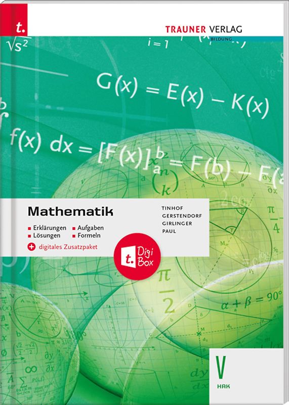 Mathematik V HAK + digitales Zusatzpaket - Erklärungen, Aufgaben, Lösungen, Formeln