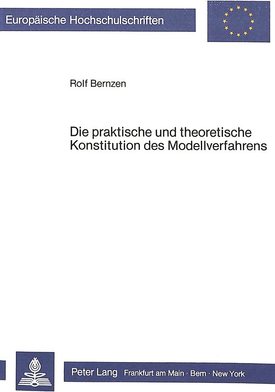 Die praktische und theoretische Konstitution des Modellverfahrens