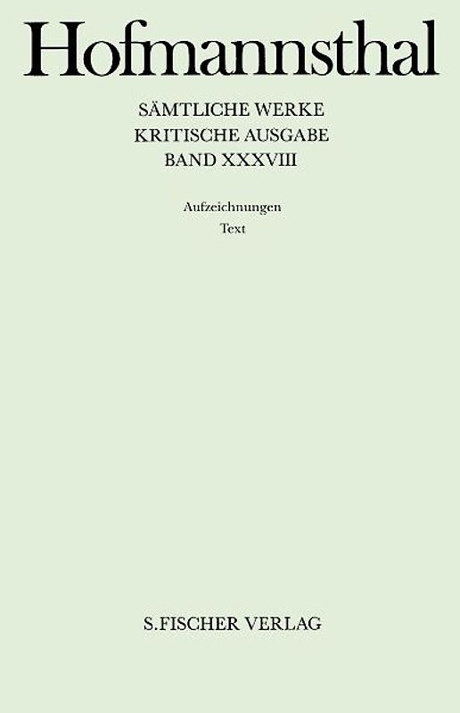 Aufzeichnungen 1: Text Aufzeichnungen 2: Apparat