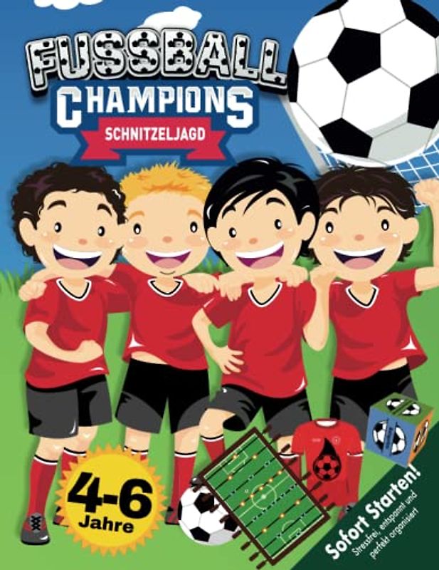 Fußball Schatzsuche Schnitzeljagd Kindergeburtstag 4-6 Jahre: Fußballakademie: Erlebe eine kreative Schatzsuche mit Tischfußball-Kickerarena, Bewegungswürfel und mehr! (Bravo Schatzsuche)