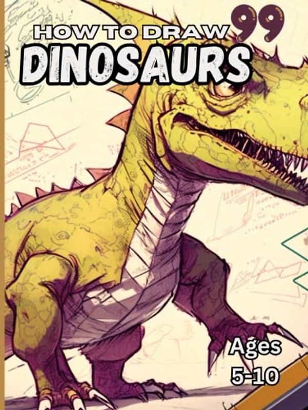 How to Draw 99 Dinosaurs: How to Draw 99 Dinosaurs Ages 5-10