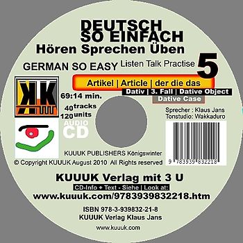 Deutsch So Einfach - Hören Sprechen Üben 5 - German So Easy - Talk Listen Practise 5