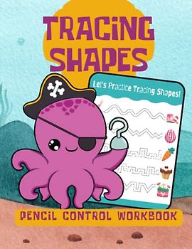 TRACING SHAPES | PENCIL CONTROL WORKBOOK | PENCIL CONTROL BOOK FOR TODDLERS | TRACING SHAPES AND NUMBERS | FULL COLOR PAGES