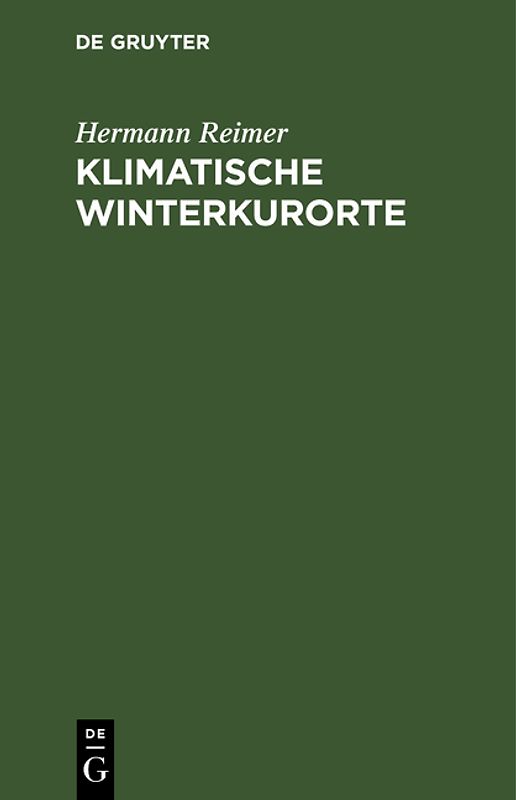 Klimatische Winterkurorte