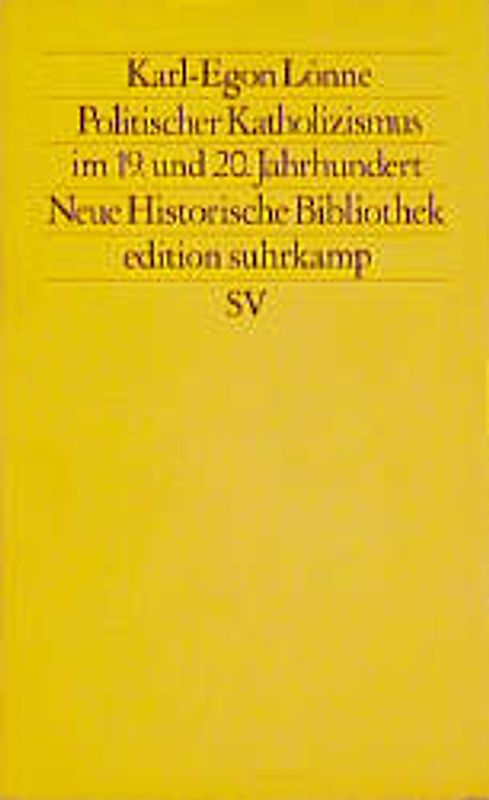 Politischer Katholizismus im 19. und 20. Jahrhundert