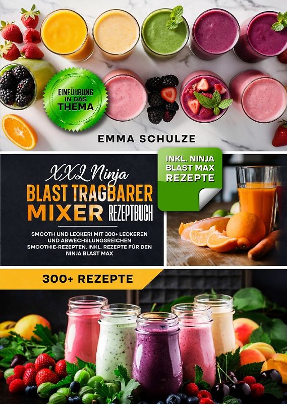 XXL Ninja Blast tragbarer Mixer Rezeptbuch